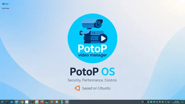 The PotoP OS desktop