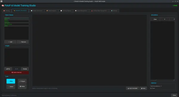 Annotate datasets in the client