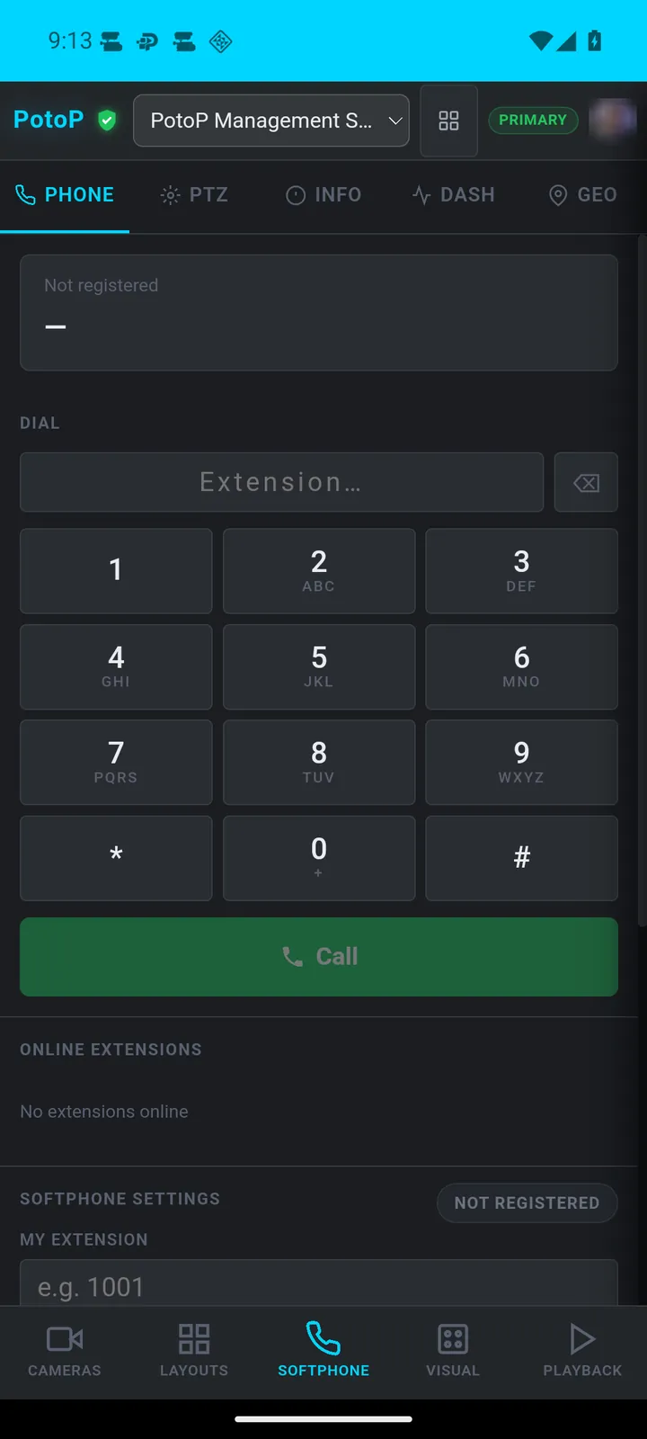 Softphone and intercom