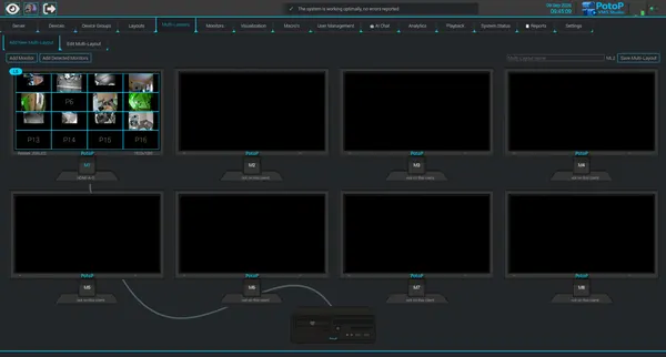 Multi-layout video walls