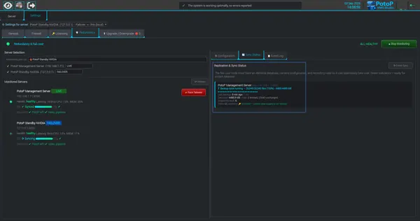 Replication running