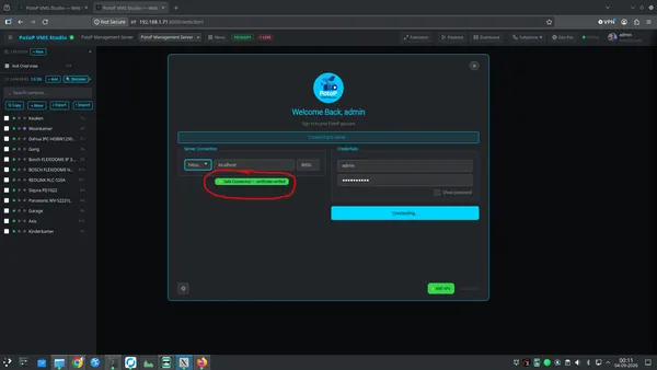 Verified connection at sign-in